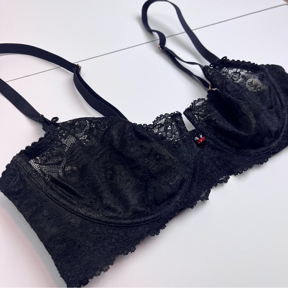 Savage x FENTY Sexy Lace Candy Hearts Bralette - Picture 10 of 11